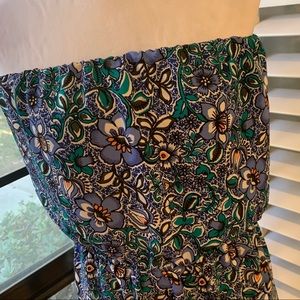 Floral Strapless Dress